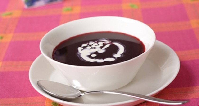 Borůvková polévka (Blåbärssoppa)